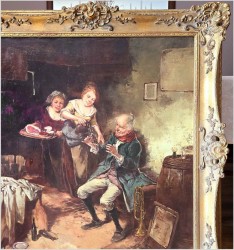 Scena rodzajowa! Wesoły grajek - Dickmeis Gerhard (1918-1978)