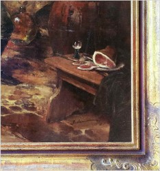 Scena rodzajowa! Wesoły grajek - Dickmeis Gerhard (1918-1978)