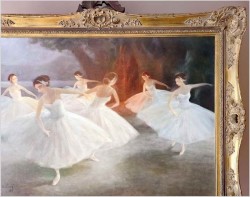 Dobra lokata! Baletnica jezioro łabędzie - Miloslava Vrbova (ur. 1909-1991) XXL!