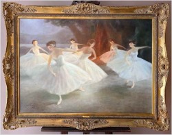 Dobra lokata! Baletnica jezioro łabędzie - Miloslava Vrbova (ur. 1909-1991) XXL!