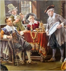 Pałacowe malarstwo! Sprzedawca srebra - Lajos Kolozsvary (1871 Budapeszt -1937 Francja)