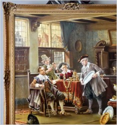 Pałacowe malarstwo! Sprzedawca srebra - Lajos Kolozsvary (1871 Budapeszt -1937 Francja)