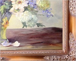 Obraz olejny! Kompozycja kwiatów w wazonie - Hedwig Petermann *1877