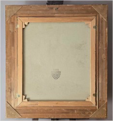 Obraz olejny w technice szpachlowej! Nad brzegiem jezopra - H. Nilsen *1908