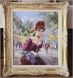 Polecamy obraz olejny! Paryżanka - Gerhard Merfort *1927 