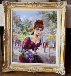 Polecamy obraz olejny! Paryżanka - Gerhard Merfort *1927 