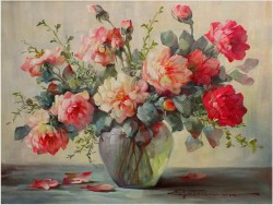 BUKIET KWIATÓW W WAZONIE ~ HEDWIG PETERMANN (1877-1919?)