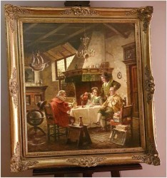Pałacowe malarstwo! W męskim towarzystwie - Hein Van Doren (1930r Düsseldorf)