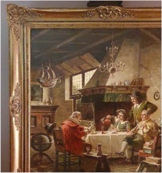 Pałacowe malarstwo! W męskim towarzystwie - Hein Van Doren (1930r Düsseldorf)