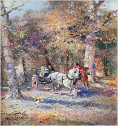 Polecamy! Przejażdżka dorożką po parku - Ludwig Gschossmann (1894-1988)