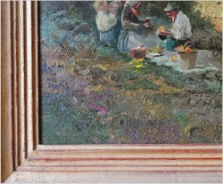 Piknik przy pracach w polu - Ludwig Gschossmann *1894 XXL!