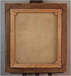 Lądujące dzikie kaczki nad stawem - oryg. Georg Majewicz (1897-1965)