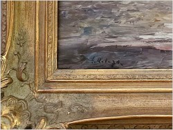 Nokturn! Łodzie żaglowe na pełnym morzu - Helmut Kaluza (1912-1984)