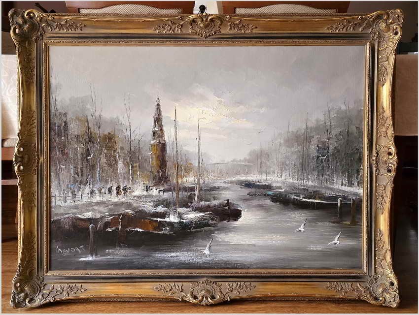 Nabrzeże portowe - Johannes Hubertus Hendrikus BÉVORT (1917-1996)