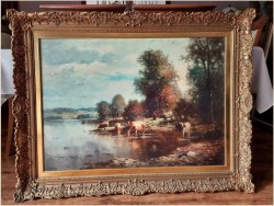 Polecamy Malarstwo Aukcyjne! Wypas krów - Günter KÖNIG (1926-2007)