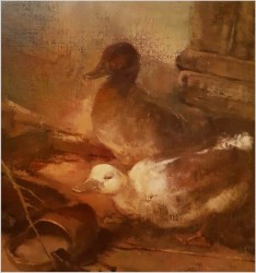 Chłopiec, Kury i Kaczki- Dickmeis Gerhard (Heinsberg 1918 - 1978 Jülich) 