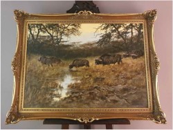 Tanganika! Wędrówka afrykańskich bawołów - oryg. Georg Majewicz *1897 (Rozmiar 120x80)