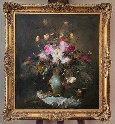 Kwiaty w wazonie - Kömpöczy Balogh Endre (Hungary 1911-1977)