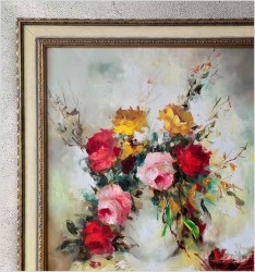 2. Kompozycja kwiatowa z różami - Bernard Durant *1917