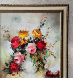 4. Kompozycja kwiatowa z różami - Bernard Durant *1917