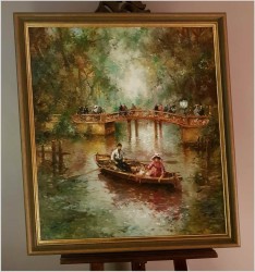 Parkowa Scena Rodzajowa - Oryg.Christian Jereczek (Henriot) *1935