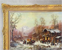 2. Zimowa Scena z Dyliżansem - Prof. Janez Kenzer *1930