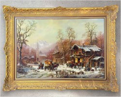 6. Zimowa Scena z Dyliżansem - Prof. Janez Kenzer *1930