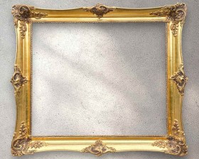 Stara rama po renowacji i złoceniu o wymiarach obrazu (80cm x 70cm) XXw.