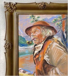 Aukcyjne malarstwo! Portret górala z fajką ~ Stanisław Górski (1887-1955)