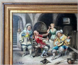 Muszkieterzy! Muzyka śpiew i wino - Luigi Giorgio Baldero (19th Italy)