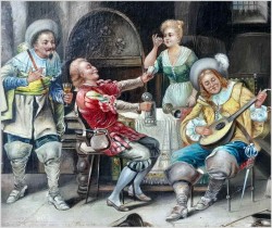 Muszkieterzy! Muzyka śpiew i wino - Luigi Giorgio Baldero (19th Italy)