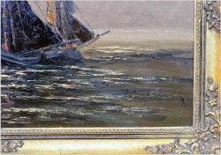 Panoramiczna marynistyka! Kutry na pełnym morzu | Coune Jean (1900-1963)