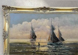 Panoramiczna marynistyka! Kutry na pełnym morzu | Coune Jean (1900-1963)