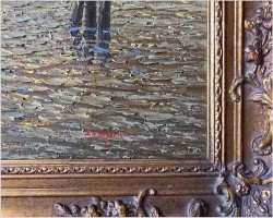 8. Obraz olejny! Łodzie rybackie na weneckiej lagunie - Carol spree *1907