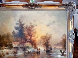 Polecamy! Zimowy pejzaż ze sztafażem - Günter KÖNIG (1926-2007)