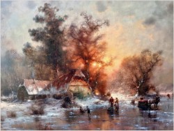 Polecamy! Zimowy pejzaż ze sztafażem - Günter KÖNIG (1926-2007)