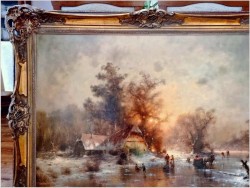 Polecamy! Zimowy pejzaż ze sztafażem - Günter KÖNIG (1926-2007)