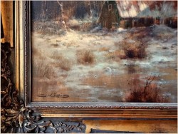 Polecamy! Zimowy pejzaż ze sztafażem - Günter KÖNIG (1926-2007)