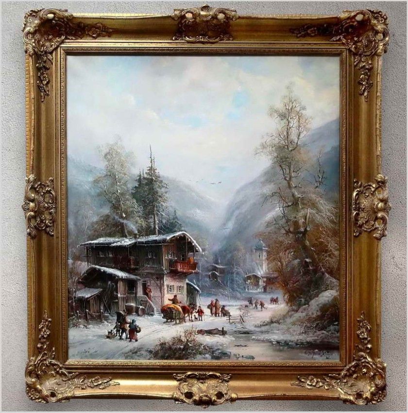 Super malarstwo! Życie Zimowej Wioski - Prof. Janez Kenzer *1930