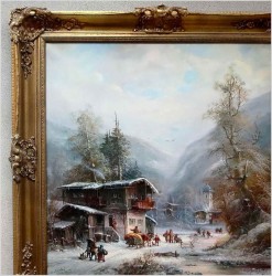 Super malarstwo! Życie Zimowej Wioski - Prof. Janez Kenzer *1930