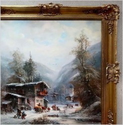 Super malarstwo! Życie Zimowej Wioski - Prof. Janez Kenzer *1930