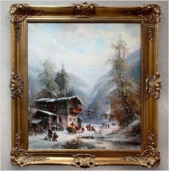 Super malarstwo! Życie Zimowej Wioski - Prof. Janez Kenzer *1930