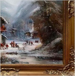 Super malarstwo! Życie Zimowej Wioski - Prof. Janez Kenzer *1930