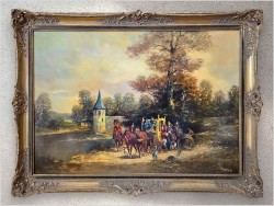 6. Polecamy malarstwo olejne! Wyjazd z zamku - Herbert Isenberg *1930