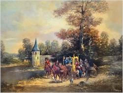 3. Polecamy malarstwo olejne! Wyjazd z zamku - Herbert Isenberg *1930