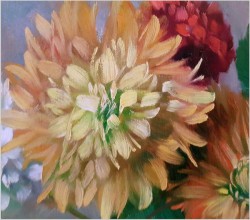 Chryzantemy w wazonie - Helmuth Andreas Volkwein *1920