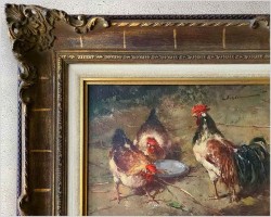 2. Kogut i Kury w Zagrodzie - Dickmeis Gerhard (1918-1978)