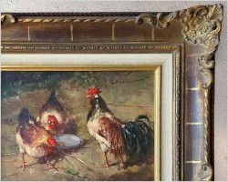 4. Kogut i Kury w Zagrodzie - Dickmeis Gerhard (1918-1978)