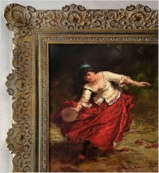 Tancerka z tamburynem - Dickmeis Gerhard (Heinsberg 1918 - 1978 Jülich)