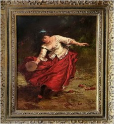 Tancerka z tamburynem - Dickmeis Gerhard (Heinsberg 1918 - 1978 Jülich)